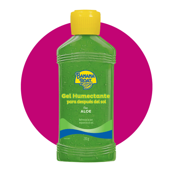 Te ayuda a reponer la humedad y refrescar la piel después de tomar el sol.